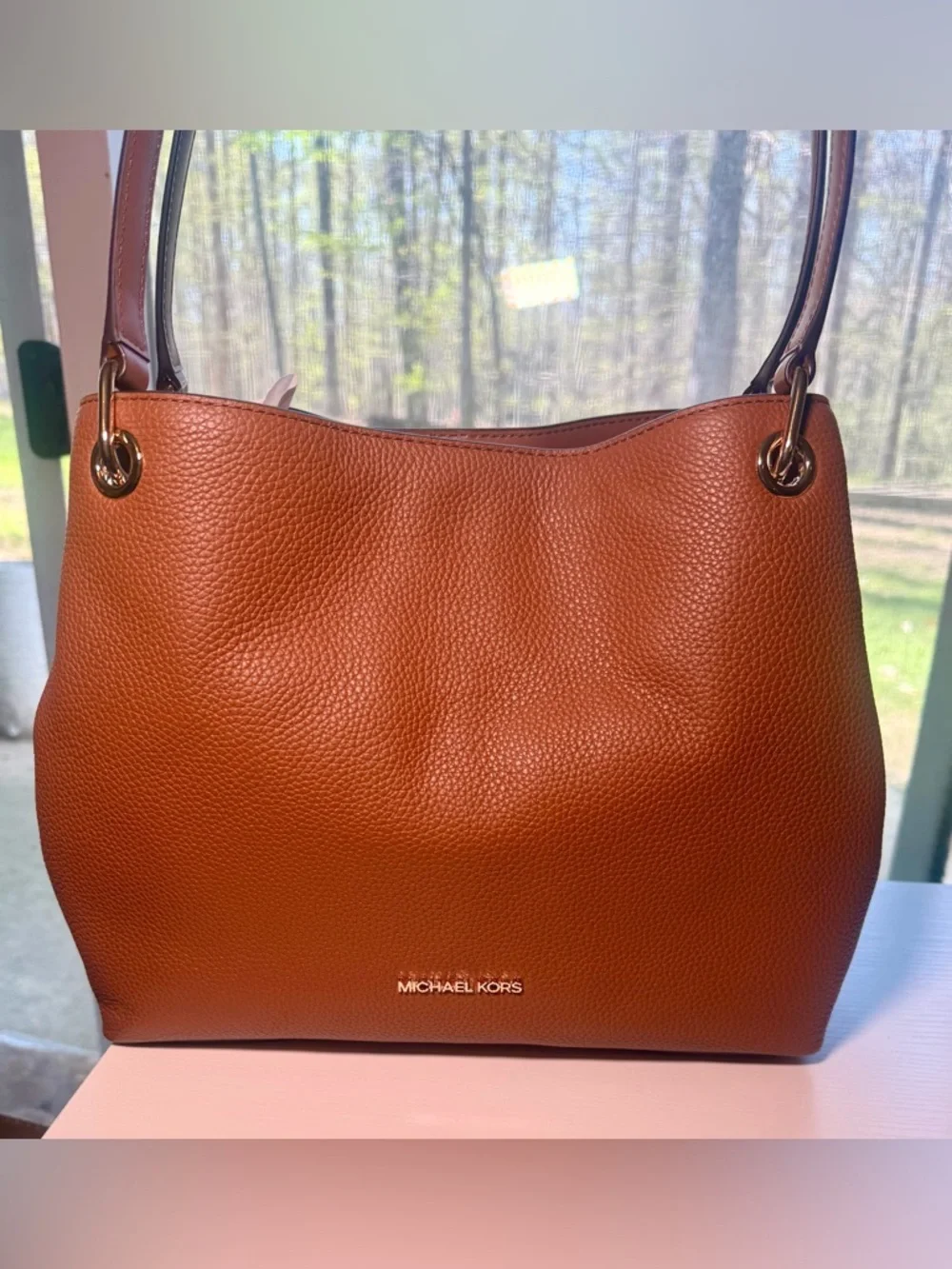 Michael Kors luggage brown shoulder bag